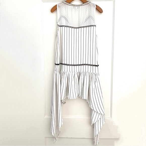 LUG VON SIGA Striped Asymmetrical Tunic Dress Top size 38 - Picture 3 of 11